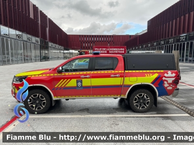 Toyota Hilux 
Grand-Duché de Luxembourg - Großherzogtum Luxemburg - Grousherzogdem Lëtzebuerg - Lussemburgo
CGDIS - Corps Grand-Ducal d'Incendie et de Secours
