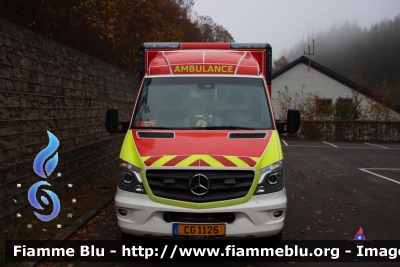 Mercedes-Benz Sprinter III serie restyle
Grand-Duché de Luxembourg - Großherzogtum Luxemburg - Grousherzogdem Lëtzebuerg - Lussemburgo
CGDIS - Corps Grand-Ducal d'Incendie et de Secours
Parole chiave: Ambulanza Ambulance