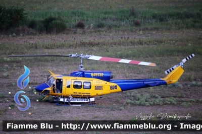 Bell 214B BigLifter
Ελληνική Δημοκρατία - Grecia
Πολιτικής Προστασίας - Protezione Civile
