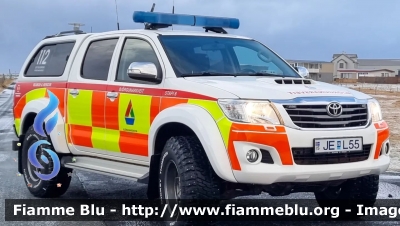 Toyota ?
Lýðveldið Ísland - Islanda
Björgunarsveitina Suðurnes - Squadra di soccorso Suðurnes
