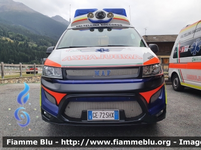 Volkswagen Transporter T6.1
Valtellina Soccorso ODV Sondrio (SO)
Allestimento MAF
Codice Mezzo VLS_SO 104
Parole chiave: Volkswagen Transporter_T6.1 Ambulanza