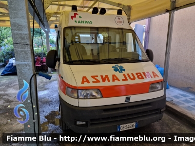 Fiat Ducato 4x4 II serie
Valtellina Soccorso ODV Sondrio (SO)
Allestimento Savio-Boneschi
Ex Azienda Ospedaliera Valtellina e Valchiavenna
(Lotto donato a Reg.Lombardia da Fondazione Cariplo)
Parole chiave: Fiat Ducato_4x4_IIserie Ambulanza