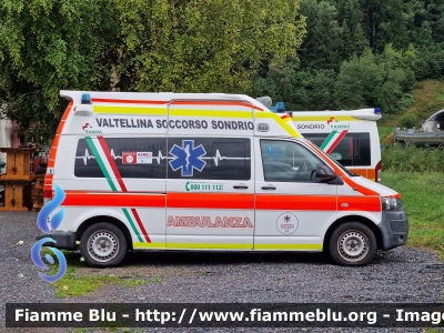 Volkswagen Transporter T5 restyle
Valtellina Soccorso ODV Sondrio (SO)
Allestimento EDM
Ex P.A. Croce Oro Sampierdarena
DT 243 ME
Parole chiave: Volkswagen Transporter_T5_restyle Ambulanza