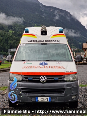 Volkswagen Transporter T5 restyle
Valtellina Soccorso ODV Sondrio (SO)
Allestimento EDM
Ex P.A. Croce Oro Sampierdarena
DT 243 ME
Parole chiave: Volkswagen Transporter_T5_restyle Ambulanza