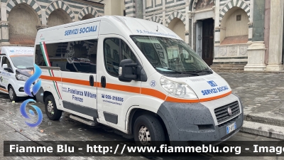 Fiat Ducato X250
Pubblica Assistenza Fratellanza Militare Firenze
Servizi Sociali
Allestimento MAF
Codice Veicolo: 35
Parole chiave: Fiat Ducato_X250 Ambulanza