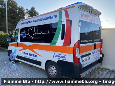 Fiat Ducato X290
Cooperativa Sociale O.N.L.U.S. "Croce Azzurra"
Ambulanza
Allestita da MAF (Mariani Alfredo & Figlio)
Parole chiave: Fiat Ducato_X290