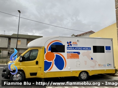 Fiat Ducato X290 restyle
Azienda Sanitaria Locale 4 
ASL Teramo
Ambulatorio Mobile
Macroarea 3
Allestito da CVS (Costruzioni Veicoli Speciali)
Parole chiave: Fiat Ducato_X290_restyle