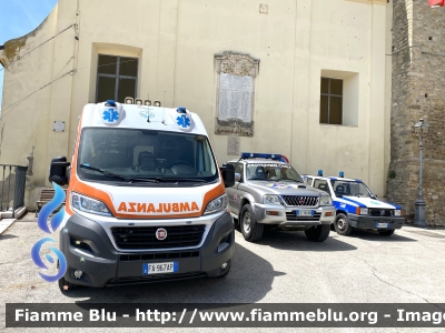 Mezzi in Gruppo
Croce Bianca Onlus
Sede di Cellino Attanasio
Ambulanza
Fiat Ducato X290
Allestito da Orion Veicoli Speciali
Codice automezzo: 06

Gruppo Volontari Protezione Civile di Cellino Attanasio (TE)
Mitsubishi L200 III serie
Allestito da Carrozzeria Vadini

Polizia Locale
Comune di Cellino Attanasio (TE)
Fiat Panda II Serie
Codice automezzo: 01
Parole chiave: Fiat Ducato_X290 Mitsubishi L200_IIIserie Fiat Panda_IIserie