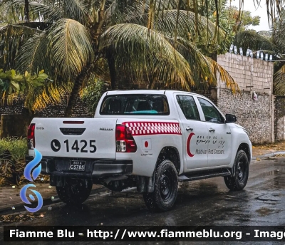 Toyota Hilux
Maldives - ދިވެހިރާއްޖޭގެ ޖުމްހޫރިއްޔާ - Maldive
Maldivian Red Crescent
Parole chiave: Ambulance Ambulanza