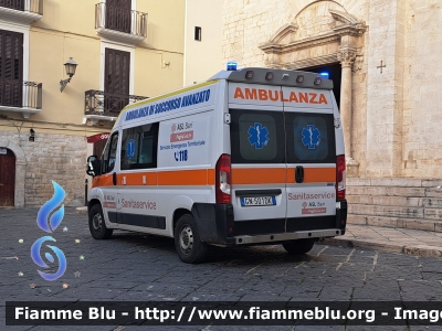 Fiat Ducato X290
Sanitaservice ASL Bari
Servizio Emergenza Territoriale 118
Allestimento Orion
Parole chiave: Fiat Ducato_X290 Ambulanza