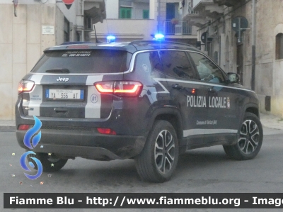 Jeep Compass 4Xe
Polizia Locale
Comune di Terlizzi (BA)
Codice Automezzo: 01
POLIZIA LOCALE YA 356 AT
Parole chiave: Jeep Compass_4xe POLIZIALOCALEYA356AT