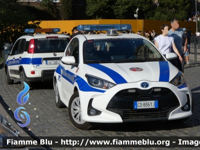 Toyota Yaris Hybrid IV serie
Polizia Roma Capitale
Allestimento Elevox
Codice Automezzo: 559
Parole chiave: Toyota Yaris_Hybrid_IVserie