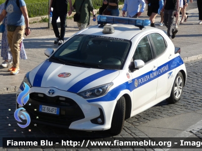 Toyota Yaris Hybrid IV serie
Polizia Roma Capitale
Allestimento Elevox
Codice Automezzo: 573
Parole chiave: Toyota Yaris_Hybrid_IVserie