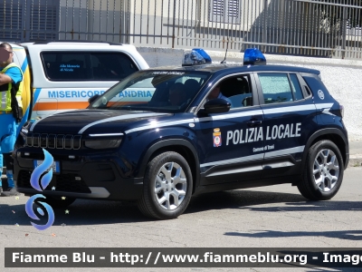 Jeep Avenger
Polizia Locale
Comune di Trani (BT)
Allestimento Futura Veicoli Speciali
Codice Automezzo: 16
POLIZIA LOCALE YA 340 AE
Parole chiave: Jeep Avenger POLIZIALOCALEYA340AE