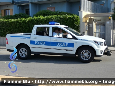 SsangYong Actyon Sports
Polizia Locale
Comune di Trani (BT)
Nucleo Protezione Civile
Parole chiave: Ssangyong Actyon_Sports