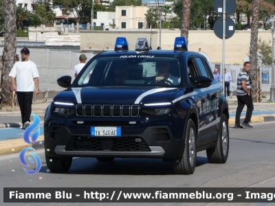 Jeep Avenger
Polizia Locale
Comune di Trani (BT)
Allestimento Futura Veicoli Speciali
Codice Automezzo: 16
POLIZIA LOCALE YA 340 AE
Parole chiave: Jeep Avenger POLIZIALOCALEYA340AE