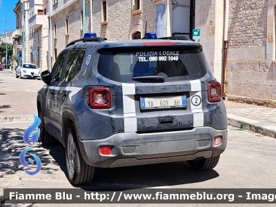 Jeep Renegade restyle
Polizia Locale
Comune di Bitetto (BA)
Allestimento DMC Custom Tailored
Codice Automezzo: 2
POLIZIA LOCALE YA 609 AH
Parole chiave: Jeep Renegade_restyle POLIZIALOCALEYA609AH