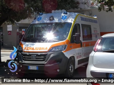 Fiat Ducato X290 restyle
Sanitaservice S.r.l. ASL Bari
Servizio Emergenza Territoriale 118
Allestimento Orion
Codice Automezzo: BA 042
Parole chiave: Fiat Ducato_X290_restyle Ambulanza