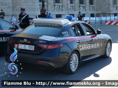 Alfa Romeo Nuova Giulia
Carabinieri
Nucleo Operativo Radiomobile
Allestimento FCA
CC EL 380
Parole chiave: Alfa-Romeo Nuova Giulia CCEL380