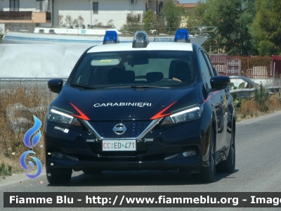 Nissan Leaf II serie
Carabinieri
Comando Carabinieri unità per la tutela Forestale Ambientale ed Agroalimentare
Allestimento Cita Seconda
CC ED 471
Parole chiave: Nissan Leaf_IIserie CCED471