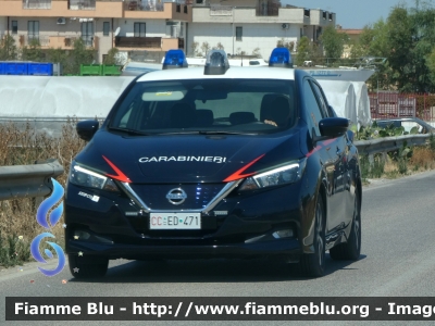 Nissan Leaf II serie
Carabinieri
Comando Carabinieri unità per la tutela Forestale Ambientale ed Agroalimentare
Allestimento Cita Seconda
CC ED 471
Parole chiave: Nissan Leaf_IIserie CCED471